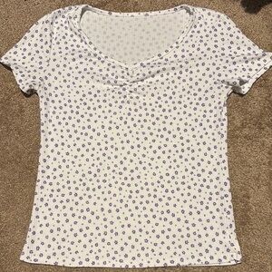 Floral V-Neck Women's Top